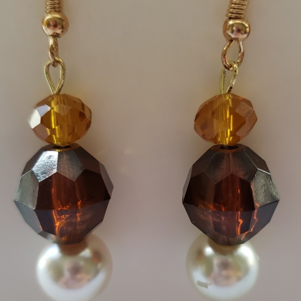 Fall Inspired/ Golden Statement Earring's - image 1